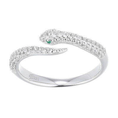 Anello in argento con Topazio Bianco