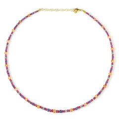 Collana in argento con Rubino del Madagascar