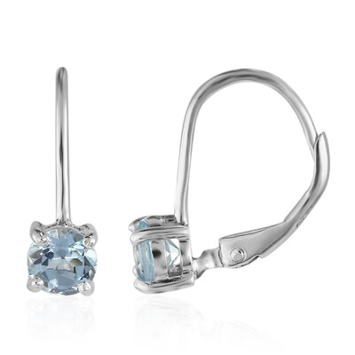 Orecchini in argento con Topazio Blu Cielo