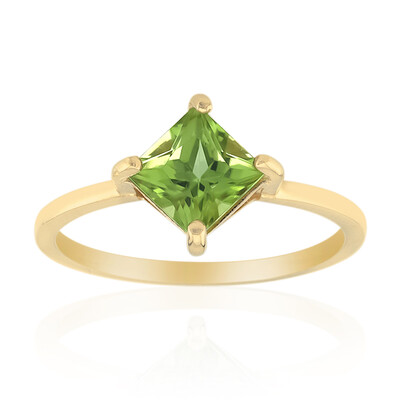 Anello in argento con Peridoto della Birmania