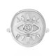 Anello in argento con Topazio Bianco
