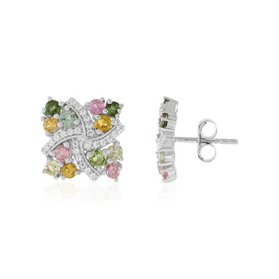 Orecchini in argento con Tormalina