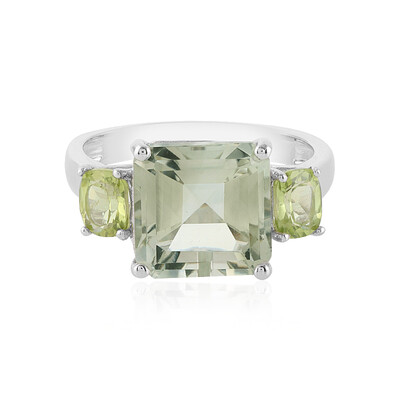 Anello in argento con Ametista Verde