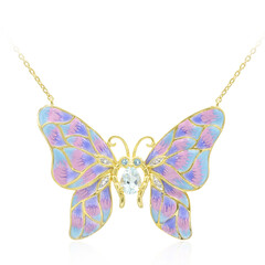 Collana in argento con Topazio Blu Cielo