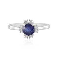 Anello in argento con Zaffiro Blu del Madagascar