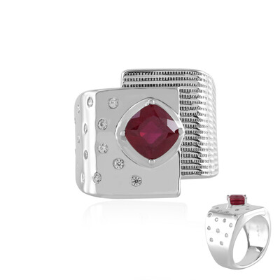 Anello in argento con Rubino del Madagascar (de Melo)