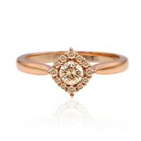 Anello in oro con Diamante Rose de France SI1 di Argyle