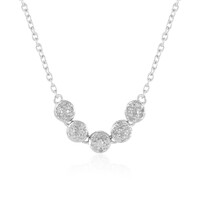 Collana in argento con Diamante I2 (I)