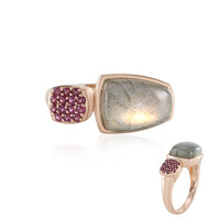 Anello in argento con Labradorite Ramata Maniry (KM by Juwelo)