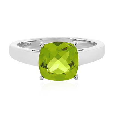Anello in argento con Peridoto Jilin