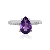 Anello in argento con Ametista Siberiana