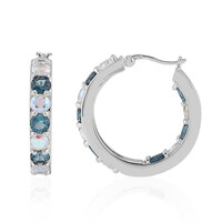 Orecchini in argento con Topazio Blu Londra