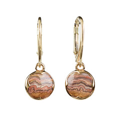 Orecchini in argento con Agata Lace
