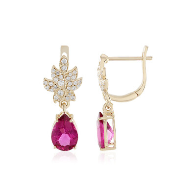 Orecchini in oro con Rubellite (AMAYANI)