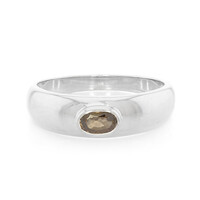 Anello da uomo in argento con Zircone Cannella