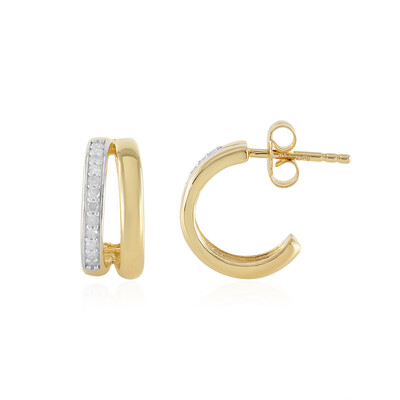 Orecchini in argento con Diamante I3 (J)