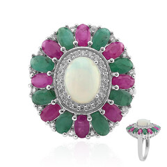 Anello in argento con Opale di Welo