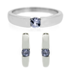 Parure in argento con Tanzanite