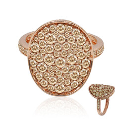 Anello in oro con Diamante Rose de France SI1 di Argyle
