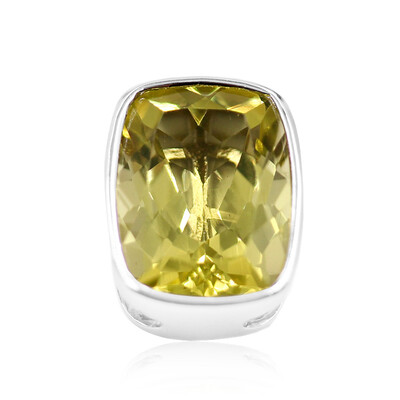 Ciondolo in argento con Quarzo Ouro Verde (MONOSONO COLLECTION)