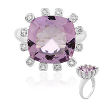 Anello in argento con Ametista Rose de France