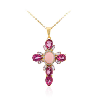 Collana in argento con Opale Rosa