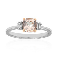 Anello in oro con Morganite AAA