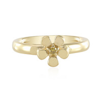 Anello in argento con Diamante Giallo I3