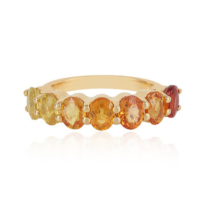 Anello in argento con Zaffiro Fancy