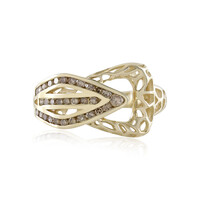Anello in oro con Diamante Champagne I2 (Ornaments by de Melo)