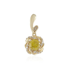 Ciondolo in oro con Diamante Giallo I2