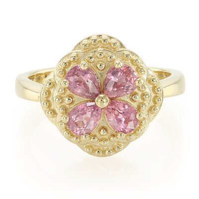 Anello in oro con Zaffiro Padparadscha (non riscaldato) (AMAYANI)