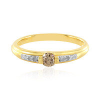 Anello in argento con Diamante Champagne PK