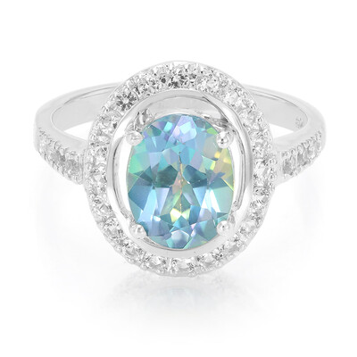 Anello in argento con Topazio Blue Paradise