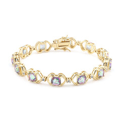 Bracciale in argento con Quarzo Mistico