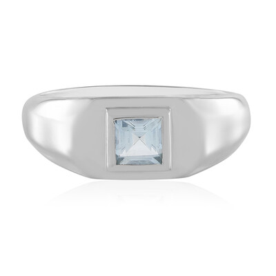 Anello in argento con Acquamarina Brasiliana