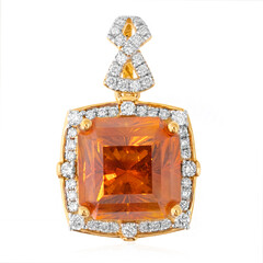 Ciondolo in oro con Sfalerite (AMAYANI)