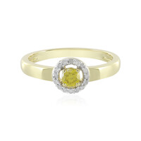 Anello in oro con Diamante Giallo I4