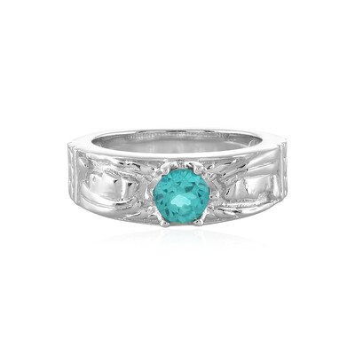 Anello in argento con Apatite Blu