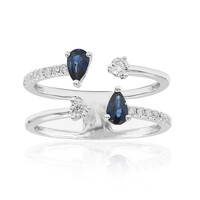 Anello in oro con Zaffiro Ceylon