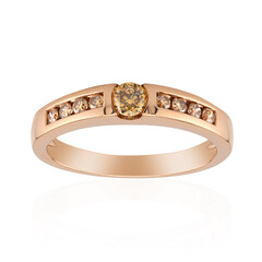 Anello in oro con Diamante Rose de France SI1 di Argyle