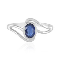 Anello in argento con Cianite del Nepal