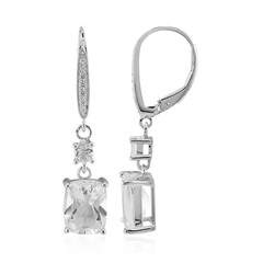 Orecchini in argento con Topazio Bianco