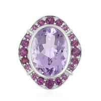 Ciondolo in argento con Ametista Rose de France