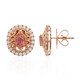 Orecchini in argento con Zaffiro Padparadscha (Dallas Prince Designs)