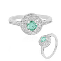 Anello in argento con Smeraldo Colombiano