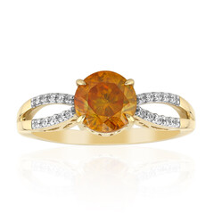 Anello in oro con Sfalerite