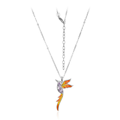 Collana in argento con Ametista Rose de France