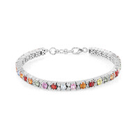 Bracciale in argento con Zaffiro Fancy