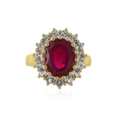 Anello in argento con Rubino del Madagascar